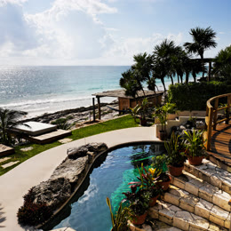 Tulum terrace ocean view